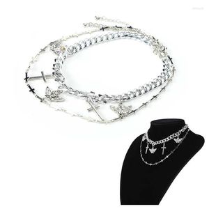 Dangle Earrings Choker Necklace Pendant For Men Po Props Women Clothing Accessories
