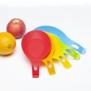 Tovagliette da tavola 1 pz Cuscinetto poggia cucchiaio in silicone multiuso Cuscinetto per gel di silice alimentare Dispositivo per tappetino da cucina