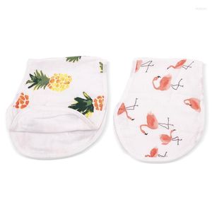 Hair Accessories 2 Per Pack Cotton Muslin No-slip Classic Burp Cloths Burpy Bibs For Borns 6 Layers Thick