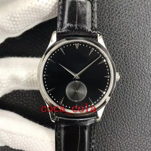 Yeni izle 40mm ana kontrol ultra ince 1352520 Beyaz Dial Cal.896/1 Mekanik Otomatik Erkekler İzle Gül Altın Kılıf Deri Kayış Bents Saatler-98