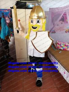 Soldat Warrior Fighter Mascot Costume Knight Guard Bodyguard Chevalier Cartoon Character Trade Shows Beauty Parlor ZX1516