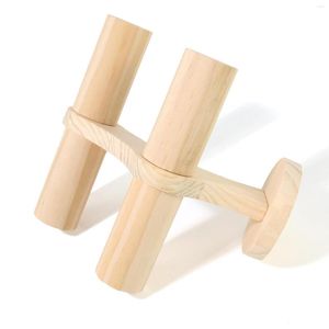 Sacchetti per gioielli 2 strati Espositore in legno Supporto da tavolo Organizzatore di moda per anelli Pendenti Orologio Pography