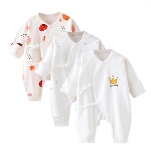 Giubbotti Vestiti per neonato da 3 a 6 mesi Nato Neonato Ragazzi Ragazze Cartoon Animali Pagliaccetto in cotone Manica lunga Plaid 2t Tuta