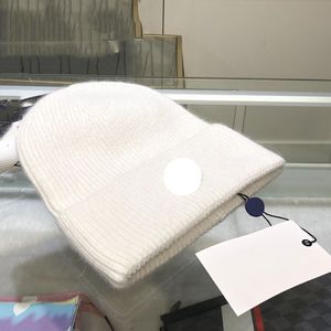 Signer France Gift Bonnet Hat Gift Brodered Badge Herrens kvinnors ulltråd Hatt varm och kallt Proof beanie Versatil öronskydd