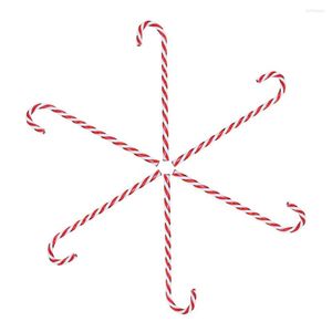 Julekorationer Candy Cane Ornaments h￤ngsmycken 6 Packs 15cm 6st Red White Acrylic Creative Crutch