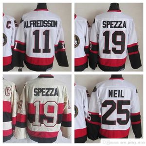 ottawa''senators'new Retro Ice Hockey'nhl'''jerseys 11 Daniel Alfredson 19 Jason Spezza 25 Chris Neil Jersey