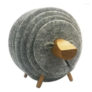 Настольные коврики овечья форма против скольжения накладки подставки с изолированными круглое войло