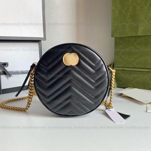 여성 남성 럭셔리 디자이너 Marmont round bags 레이디 안장 크로스 바디 메신저 Sacoche 토트 어깨 가방 크로스 바디 핸드백 클러치 실제 가죽 지갑 가방