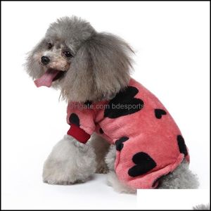 Hundkläder Dog Apparel UK PET COWS DOT CAMOUFLAGE PAJAMAS CAT JUMPSUITS Soft Puppy Christmas Clothes Costumes 5495 Q2 Drop Delivery DHCI3