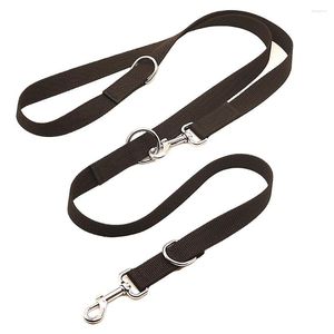 Dog Collars Multifunctional Leash Double Head Two Lead Adjustable Dogs Training Running Leashes Long Short Pet Leads Tied Rope