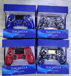 Wholesale dhl free PS4 Wireless Bluetooth Controller 18 color Vibration Joystick Gamepad Game Controller for Sony Play Station With box by