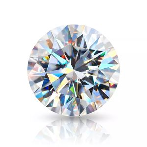 Loser synthetischer Diamant, Moissanit, 8 Herzen und Pfeile, rund, weiß, D-Farbe, handgeschliffener Edelstein im Großhandel