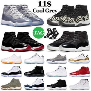 Basketball Shoes Sports Sneakers Trainers Cool Grey Animal Instinct 25Th Anniversary Barons Bred Concord Cap High Low Top 11 11S Mens And
