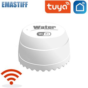 Системы аварийных систем Wi -Fi Утечка Утечки Утечки с датчиком утечки тревоги звук Tuyasmart Smart Life App Предупреждение о наводнениях.