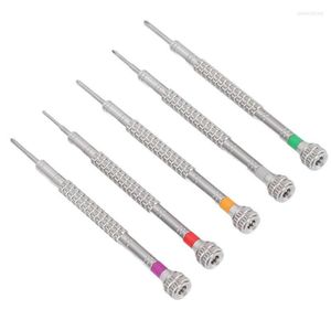 Watch Repair Kits 5pcs 1.2-2.0mm Screwdrivers Wear Resistant Steel Cross Drivers Tools For Cell Phone Computer Glasses Watchmaker