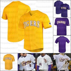 2023 NCAA LSU Baseballtröjor Dylan Crews Giovanni Digiacomo Daniel Cabrera DJ Lemahieu Aaron Nola Alex Bregman