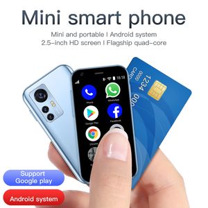 Kilitsiz Süper Mini Android Akıllı Telefonlar Orijinal Soyes Google Play MTK6580 Dört Çekirdek 1GB RAM 8GB ROM 2.0MP Çift Sim Kart Cep Telefonu