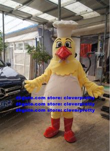 Chef Chicken Chook Hen Chick Mascot fantasia adulto desenho animado traje de caráter de traje cerimonial Corte de fita ZX2936