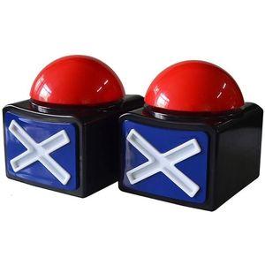 Altri giocattoli 2PCS Gioco Risposta Buzzer Allarme Suono Pulsante di riproduzione con luce Trivia Quiz Got Talent 221014