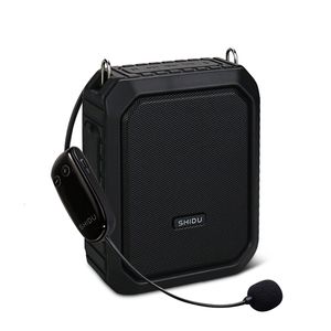 Inne elektronika Shidu M800 18W Przenośny bezprzewodowy wzmacniacz głosowy dla nauczycieli UHF Waterproof Waterproof Waterproof Bluetooth AS 4400 MAH Power Bank 221025