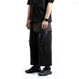 Belts Whyworks 21ss Tooling Half Apron Molle Webbing Ykk Zipper Pocket Techwear Accessories Ninjawear