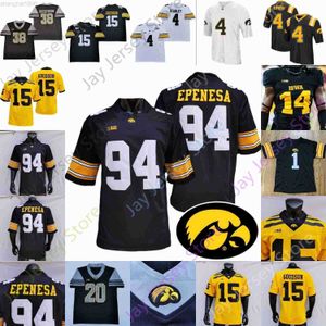 Iowa Hawkeyes Futbol Forması NCAA Nate Stanley Toren Young Smith Tracy Jr. Welch Jones Fant Nelson Wirfs Scherff Galerisi