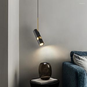 Подвесные лампы Современный светодиодный свет 7W Nordic Indoor Lamp Hall Spot Light Store Home Living потолок люстра для столовой шкаф