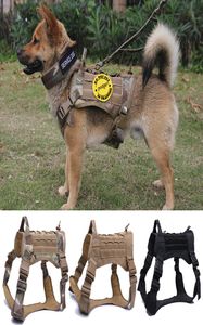 Tactical Pet Dog Harness K9 Working Dog Collar Vest With Handle Dog Leash Lead Training For Medium Large Dogs German Shepherd CX202804156