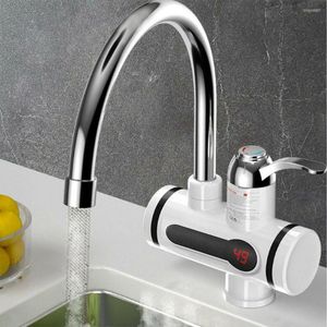 Mutfak Muslukları Banyo Elektrikli Isıtıcı Accessorie Warmercold Hızlı Isı Su musluğu Anında LED TAP