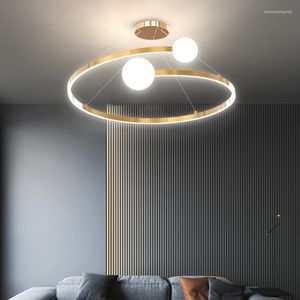Pendant Lamps Nordic Simple Modern Lamp Creative Personality Light Luxury Bedroom Dining Room Chandelier