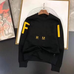 Men's Sweaters Designer FEN chest Embroidered badge logo Men Hoodies womens Sweaters couple models Size S-6XL new clothes 100% cotton