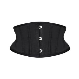 Waist Tummy Shaper Burvogue Women Trainer Corsets Slimming Belt Short Torso Satin Underbust Corset Sexy Lace Up Bustiers 221019