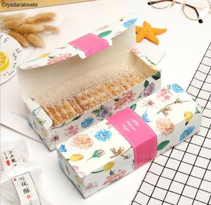 Gift Wrap Rectangular Marbling Cardboard Box Black Plume Paper Packaging Boxes Chirstmas Thank You Cake Chocolate