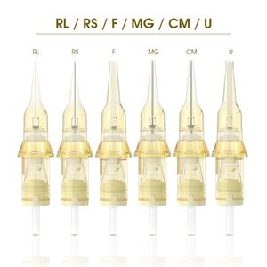 Иглы татуировки 20 шт. Биомассер Силиконовый картридж 1RL 3RL MG CM Безопасная мембрана для машин 221024