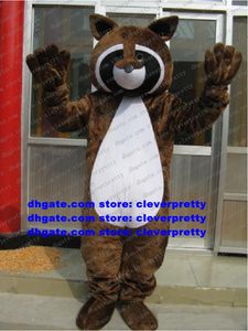 Brown Raccoon Racoon Procyon Lotor Mascot Costume Adult Cartoon Postacie Strój Publiczny Prezenty Opieki Społecznej i pamiątki ZX2956