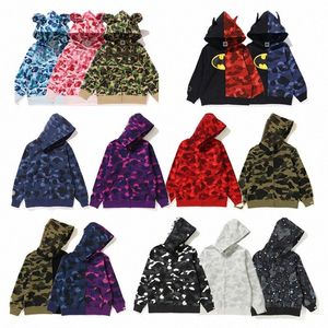 haj barnkläder baby barn Kappor hoodie jacka Jogger Träningsoverall pojkar flickor Pullover Fleece Sweatshirt Crewneck Bird OVO Drake Black Hoodiecamouf C1Qq#