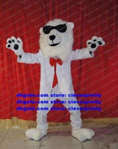 White Lion Mascot Costume Adult Cartoon Character Outfit Suit Education Exhibition New Products Launching zx2934