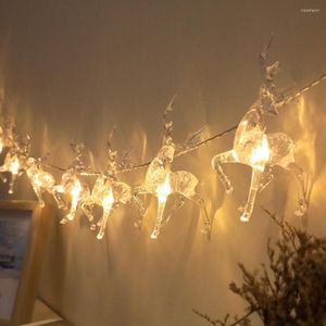 Strings Xmas Deer LED Fairy Lights USB/Battery Powered Christmas Garland String Light 1.5m 3m Elk Reindeer Year Holiday Decor