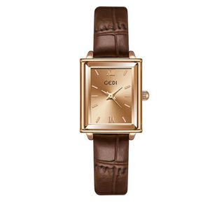 Gedi New Fall Watch Fashion Design Retro Style Quartz Women's Simple Temperament Watch Birthday Present 51055