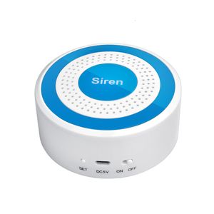 Alarm systems Mini Wireless RF 433MHz Siren Sound Light Indoor strobe siren 100DB Horn for home security alarm system 221101