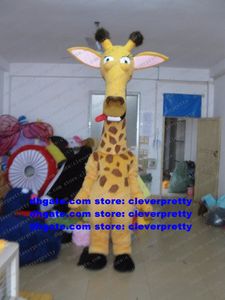 Yellow Giraffe Giraffa Mascot Costume Adult Cartoon Character Outfit Suit Halloween All Hallows Halloweens Alls Hallowss zx2036