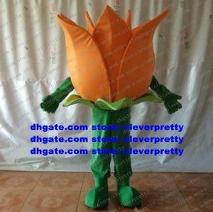 Костюм талисмана желтый тульп роза Rosa Chinensis Lotus Flower Water Lily Cartoon Memar