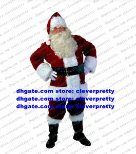 Костюм талисмана Отец Рождество Санта -Клаус Клаус Крисс Крингл для взрослых мультипликационные персонажи высокий качество изображение реклама ZX2899