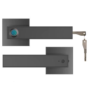 Smart Lock Electronic Semiconductor Biological Fingerprint Handle Key Unlock Door Detect for Home Office Keyless Security 221018