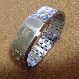 Cinturini per orologi Cinturini Bracciale per 1853 PRC200 T17 T461 T055 T014 Uomo Fold Clasp Strap Orologi Accessori Catena in acciaio inossidabile