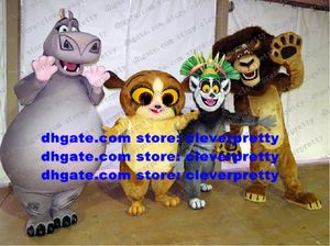 Lion Lemur Gloria Mort Mascot Costume Adult Cartoon Character Outfit Suit Kindergarten Pet Shop Annual Symposium zx2890