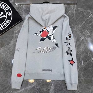 Mens Luxury Classic Sweatshirts Fashion Designer Hoodies Ch Sanskrit tröja blixtlås med hooded cross pullover hoodie casual män kvinnor rockar ovsvv