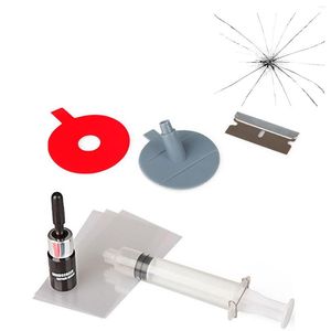 Soluzioni per autolavaggio Strumento di riparazione del parabrezza Scheggiature del parabrezza Graffi Kit di riparazione in resina Soluzione rapida per tutti i tipi di crepe