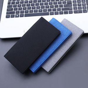 Wallets Men's Wallet Thin Slim Canvas Long Male Business Clutch Bag Coin Purse Mens Carteira Masculina