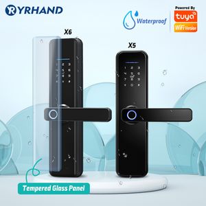 Smart Lock Waterproof cerradura intelige Tuya Biometric Fingerprint Security Intelligent WiFi APP Password Electronic Door 221018